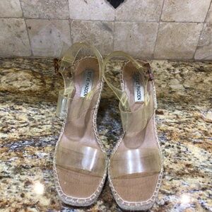 Steve Madden Women's Clear Strap Sandals